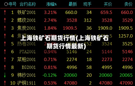 上海铁矿石期货行情(上海铁矿石期货行情最新)-第2张图片