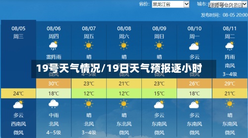 19号天气情况/19日天气预报逐小时-第2张图片