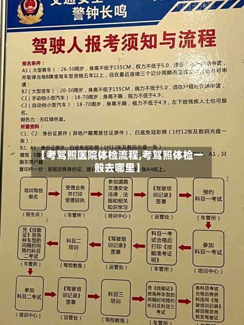 【考驾照医院体检流程,考驾照体检一般去哪里】-第3张图片