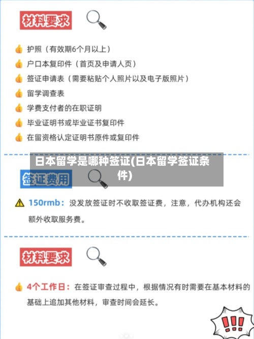日本留学是哪种签证(日本留学签证条件)
