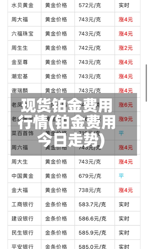 现货铂金费用行情(铂金费用今日走势)-第2张图片