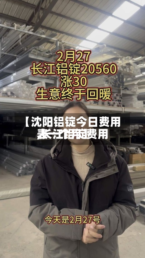 【沈阳铝锭今日费用,长江铝锭费用表一个月】