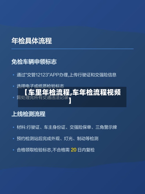 【车里年检流程,车年检流程视频】