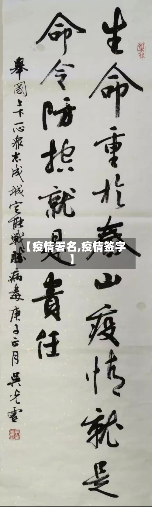 【疫情署名,疫情签字】-第2张图片