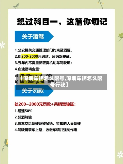 【深圳车辆怎么限号,深圳车辆怎么限号行驶】