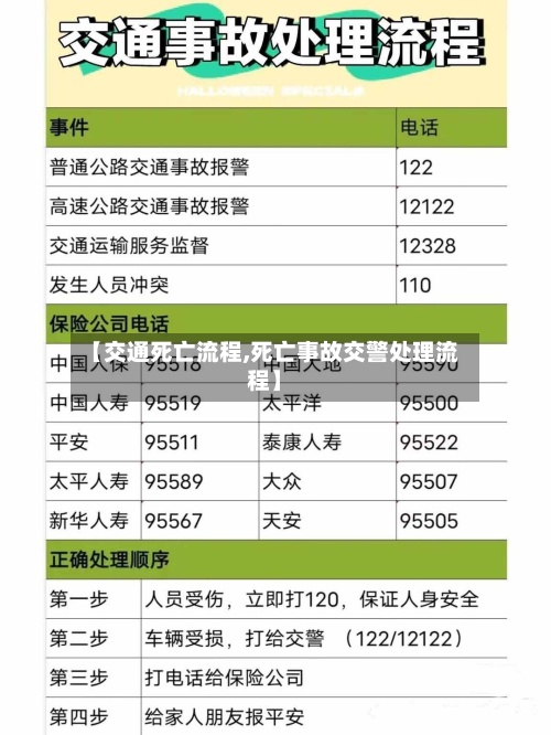 【交通死亡流程,死亡事故交警处理流程】-第3张图片