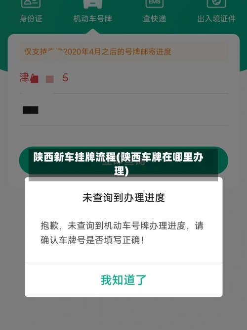 陕西新车挂牌流程(陕西车牌在哪里办理)