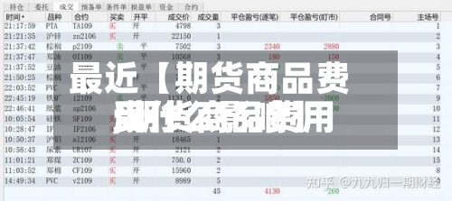 最近【期货商品费用,期货商品费用受什么影响】-第2张图片