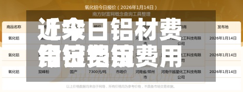 近来【今日铝材费用铝锭费用今日铝锭费用多少钱一吨】-第2张图片