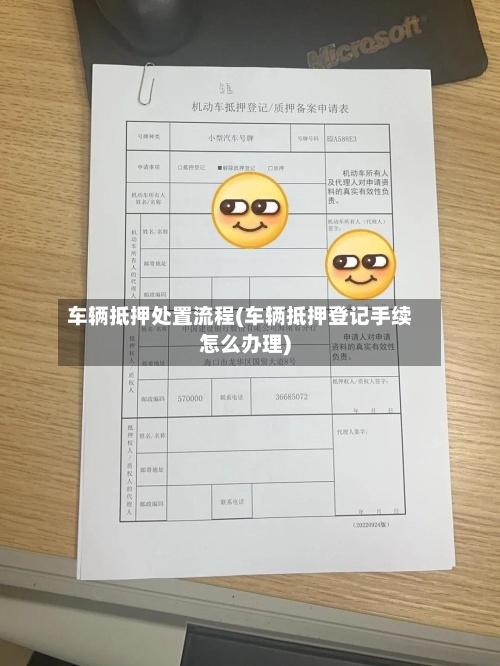 车辆抵押处置流程(车辆抵押登记手续怎么办理)-第3张图片
