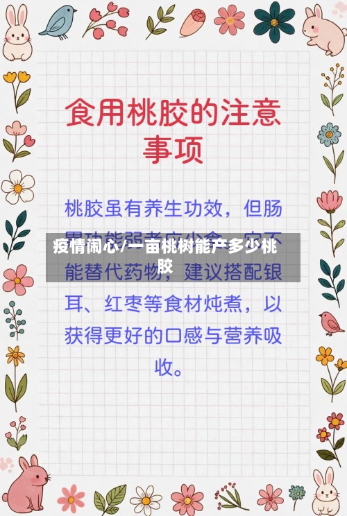 疫情闹心/一亩桃树能产多少桃胶