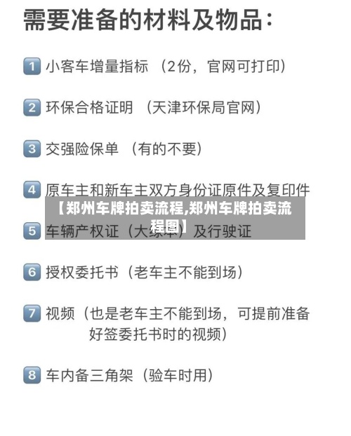 【郑州车牌拍卖流程,郑州车牌拍卖流程图】-第2张图片