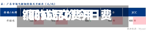 铜的成交费用/铜成品价今日费用