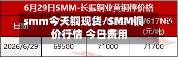 smm今天铜现货/SMM铜价行情 今日费用
-第2张图片