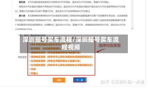 深圳摇号买车流程/深圳摇号买车流程视频