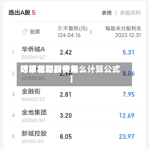 近来【除权期权费用除权后的股价怎么计算公式】