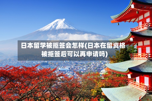 日本留学被拒签会怎样(日本在留资格被拒签后可以再申请吗)-第2张图片