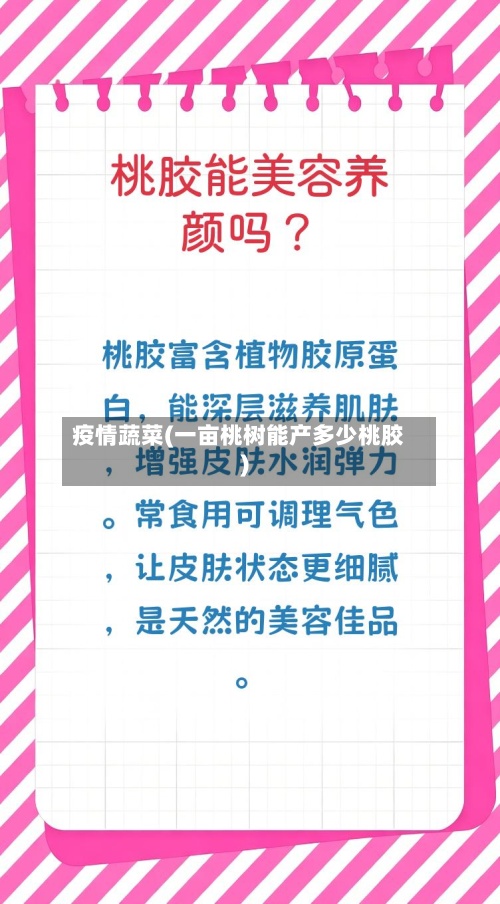 疫情蔬菜(一亩桃树能产多少桃胶)-第2张图片