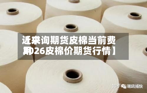 近来【求询期货皮棉当前费用2026皮棉价期货行情】