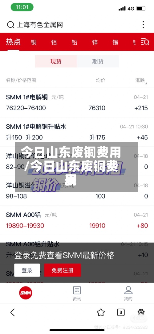 今日山东废铜费用/今日山东废铜费用表