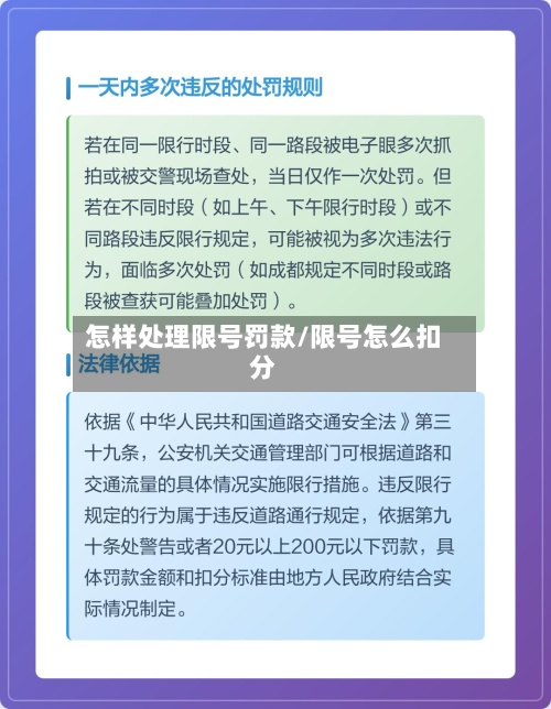怎样处理限号罚款/限号怎么扣分