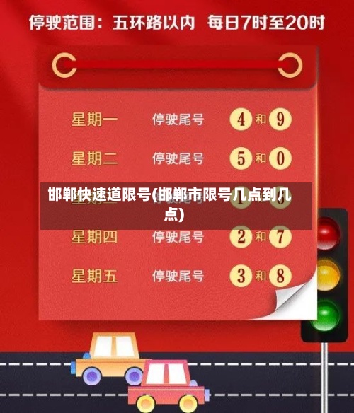 邯郸快速道限号(邯郸市限号几点到几点)