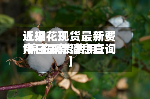 近来
【棉花现货最新费用
.棉花现货费用
今日最新消息查询】-第3张图片
