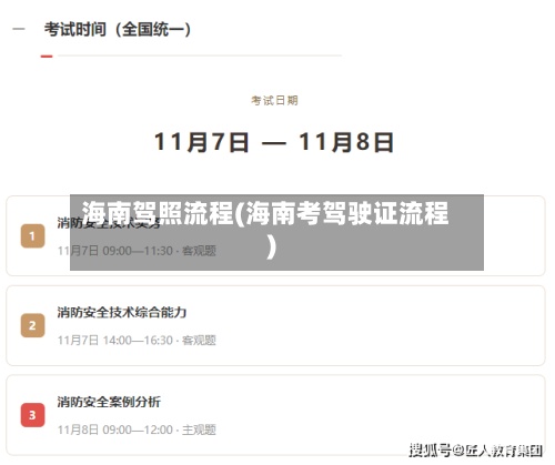 海南驾照流程(海南考驾驶证流程)