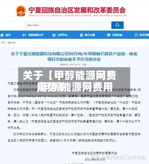 关于【甲醇能源网费用,甲醇能源网费用走势】-第2张图片