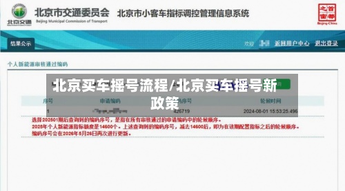 北京买车摇号流程/北京买车摇号新政策-第2张图片