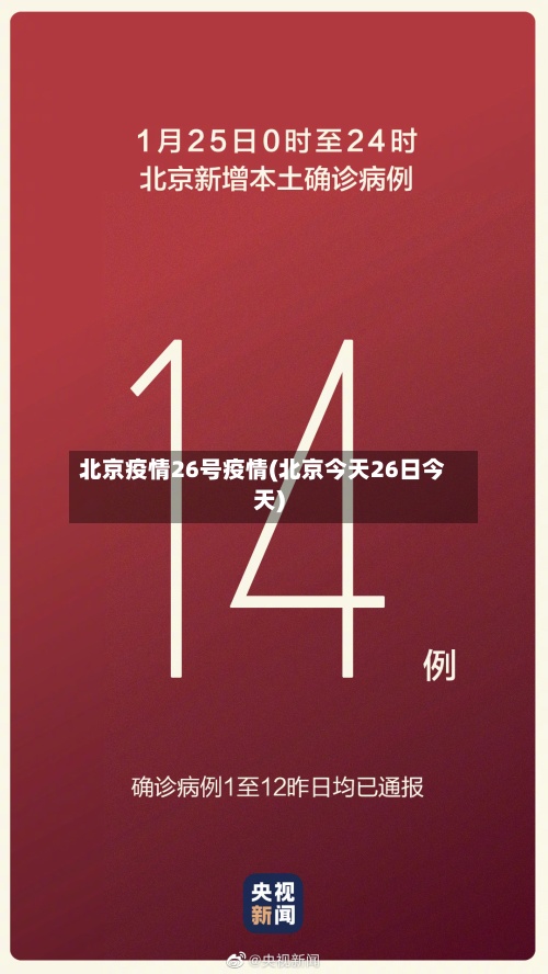 北京疫情26号疫情(北京今天26日今天)