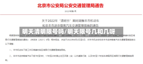 明天清明限号吗/明天限号几和几呀-第3张图片