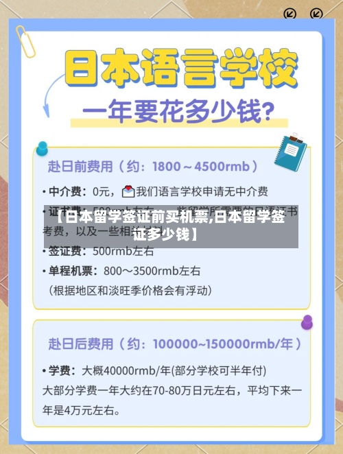 【日本留学签证前买机票,日本留学签证多少钱】