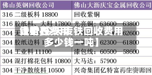 【世界铁矿石费用走势,今天废铁回收费用多少钱一吨】-第2张图片