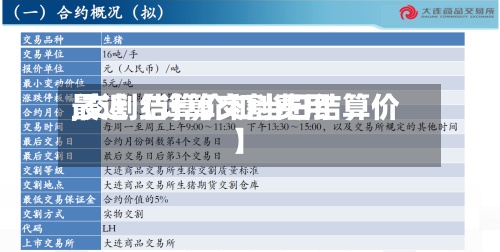 最近【计算交割费用,交割结算价和当日结算价】-第3张图片
