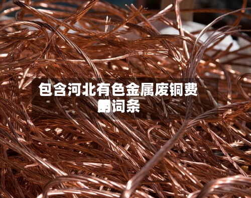 包含河北有色金属废铜费用
的词条-第2张图片