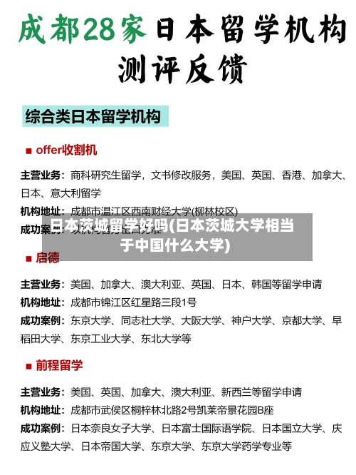 日本茨城留学好吗(日本茨城大学相当于中国什么大学)-第3张图片