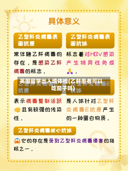 英国留学出入境体检(乙肝患者可以吃茄子吗)-第3张图片