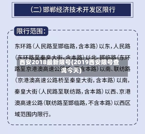 西安2018最新限号(2019西安限号查询今天)
