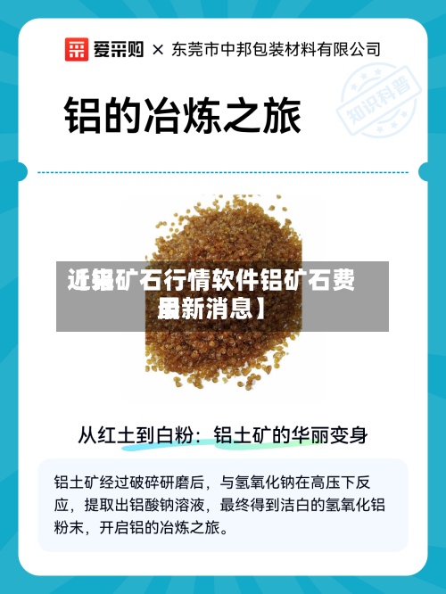 近来【铝矿石行情软件铝矿石费用最新消息】