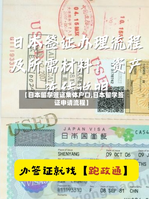 【日本留学签证集体户口,日本留学签证申请流程】