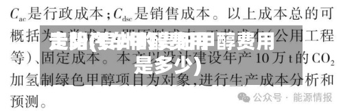 贵阳汽车甲醇费用走势(贵州的贵阳甲醇费用是多少)-第2张图片