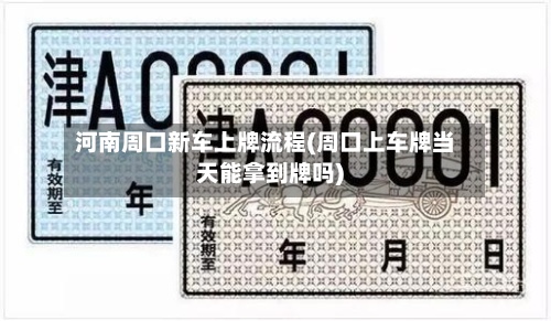 河南周口新车上牌流程(周口上车牌当天能拿到牌吗)-第2张图片