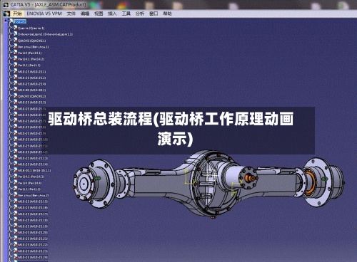 驱动桥总装流程(驱动桥工作原理动画演示)
