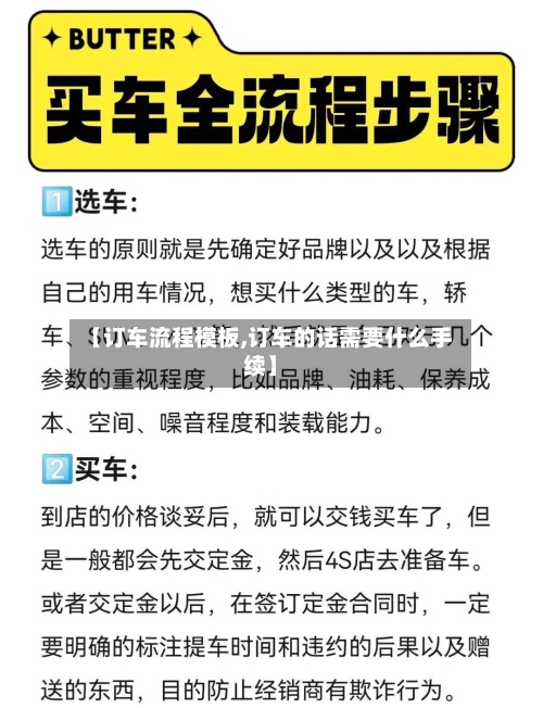 【订车流程模板,订车的话需要什么手续】-第3张图片