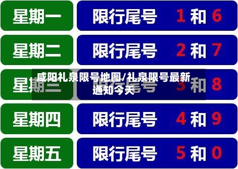 咸阳礼泉限号地图/礼泉限号最新通知今天