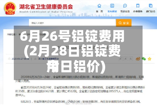 6月26号铝锭费用(2月28日铝锭费用今日铝价)