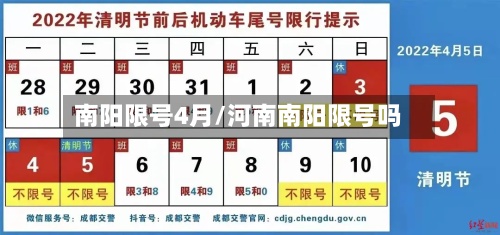 南阳限号4月/河南南阳限号吗-第3张图片